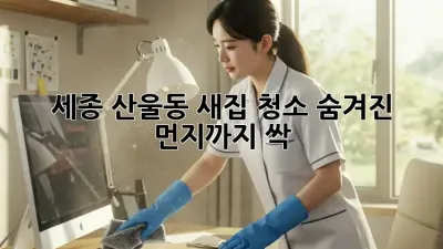 ✨ 세종 산울동 새집 청소, 숨겨진 먼지까지 싹! 🏡🧹